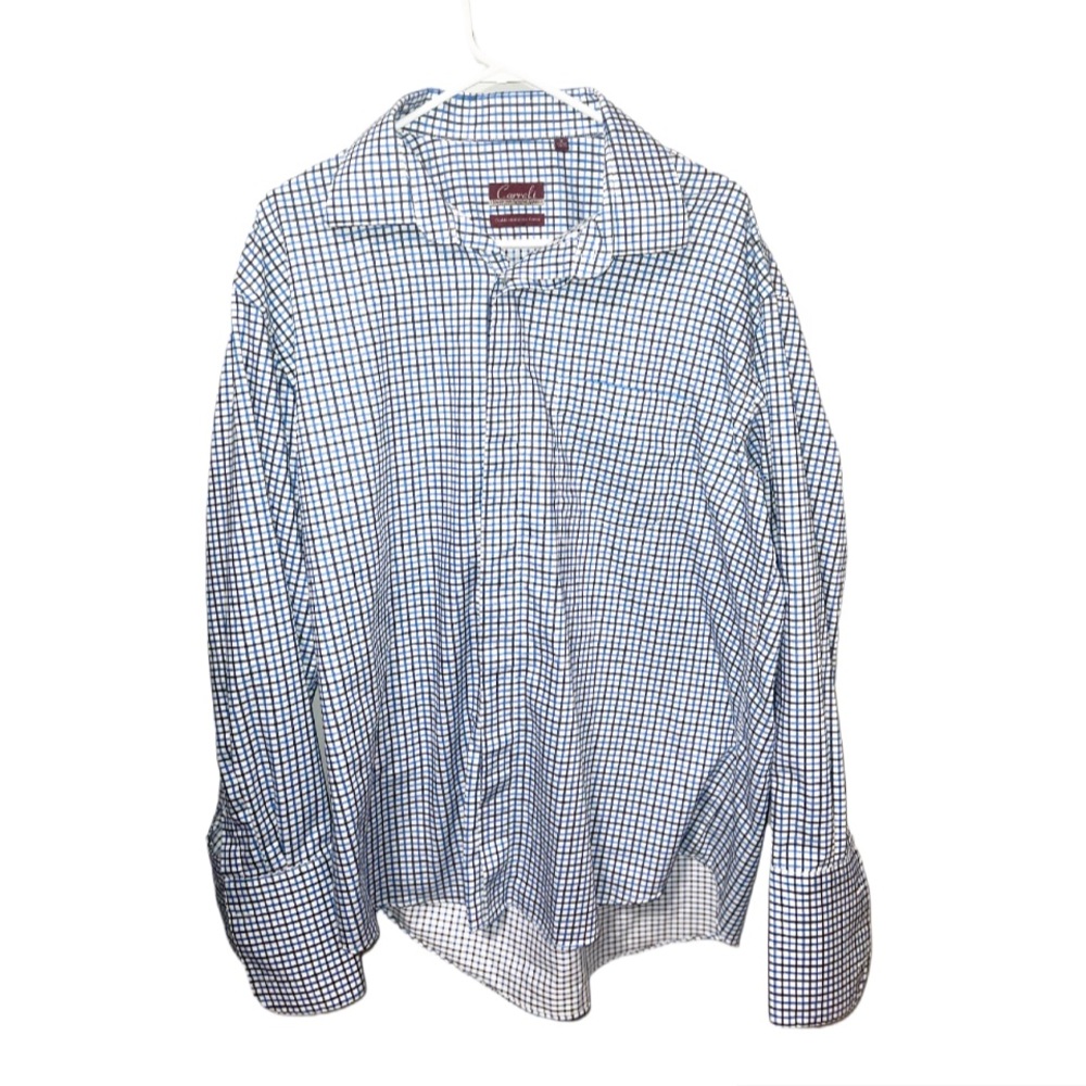 Carreli Mens Long Sleeve Button Down Dress Shirt